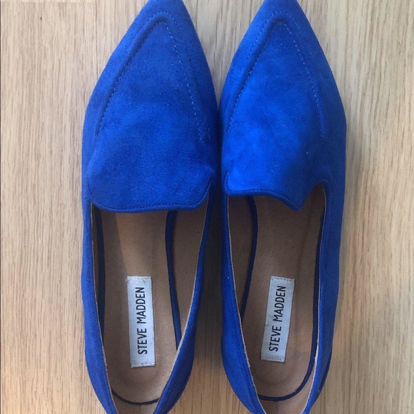Never used Steve Madden Blue Loafers/Flats